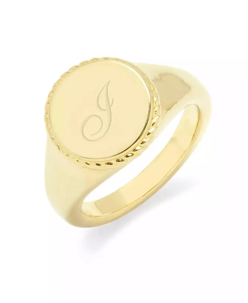 Charlie Initial Signet Gold-Plated Ring 商品