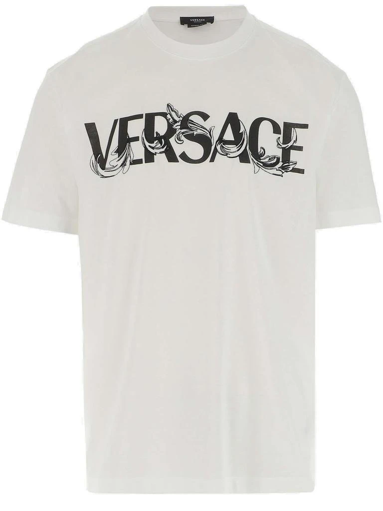商品Versace|Versace Logo Printed Crewneck T-Shirt,价格¥1540,第1张图片