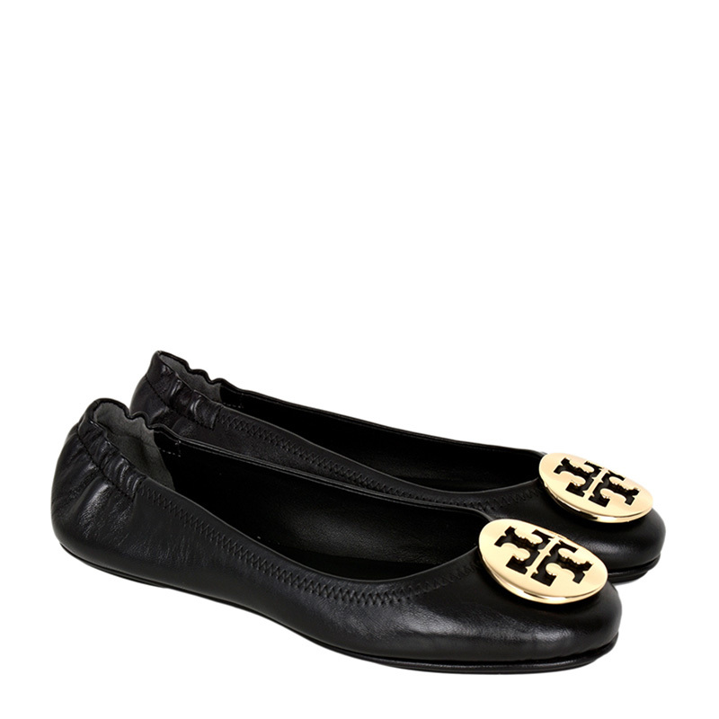 商品Tory Burch|TORY BURCH 汤丽柏琦 女士黑色皮质便鞋 50393-013,价格¥1609,第1张图片
