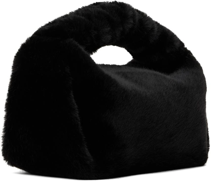 商品Alexander Wang|Black Small Faux-Fur Scrunchie Bag,价格¥1727,第3张图片详细描述