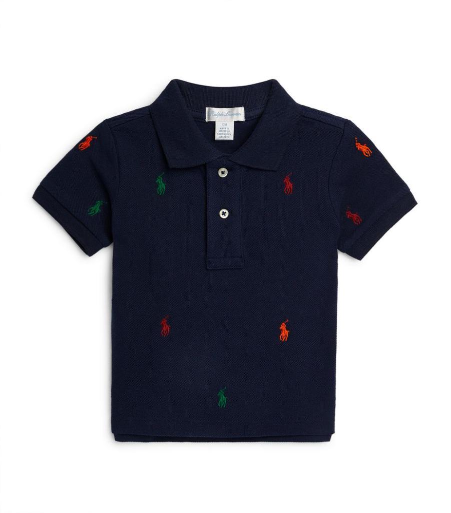 商品Ralph Lauren|Embroidered Logo Polo Shirt (3-24 Months),价格¥530,第1张图片