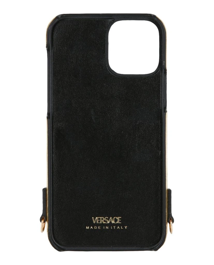 商品Versace|Quilted Leather iPhone 12 Case W/Chain,价格¥1277,第2张图片详细描述