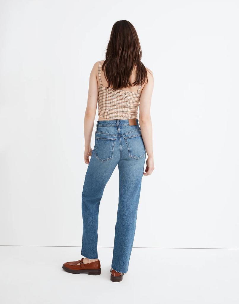 商品Madewell|The Mid-Rise Perfect Vintage Straight Jean in Edgerton Wash: Criss Cross Edition,价格¥587,第5张图片详细描述