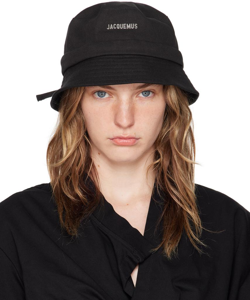 【JACQUEMUS】 LA CASQUETTE HAT black La Casquette Ovalie in Black – SVRN