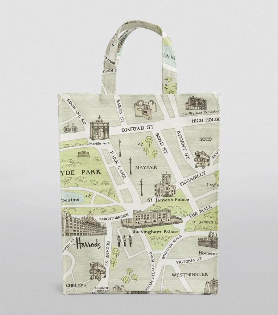 商品Harrods|Medium West End Map Shopper Bag,��价格¥374,第4张图片详细描述