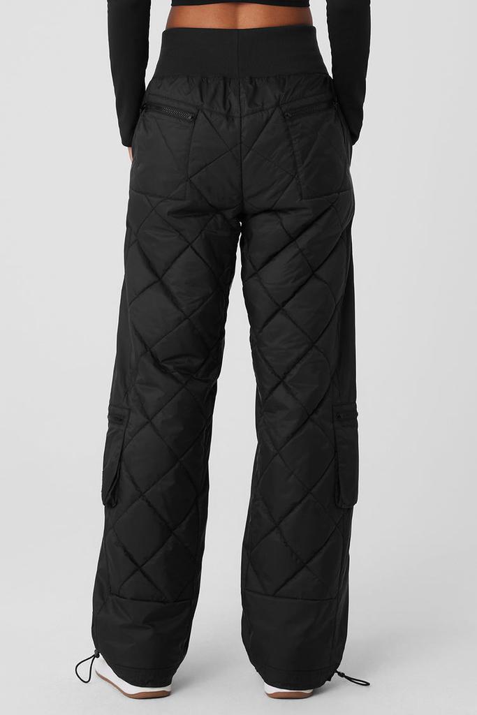 スキー Alo High-Waist Ski-Moto Puffer Pants High-Waist Ski-Moto Puffer Pant - Black | Alo Yoga