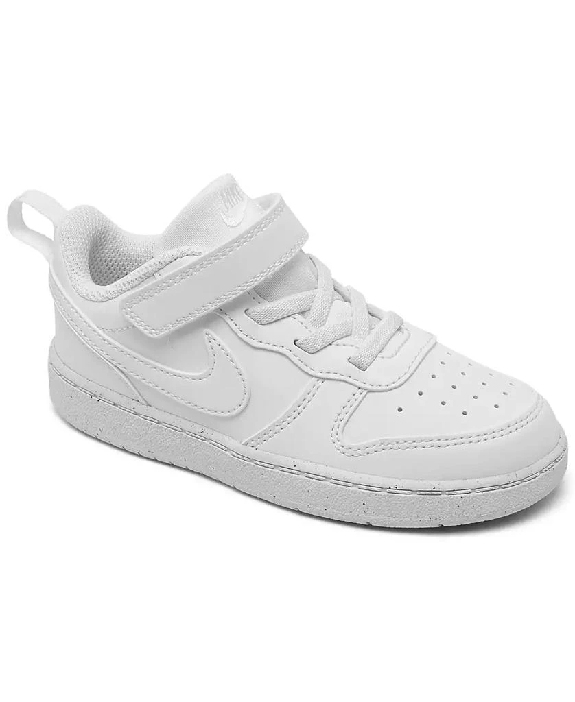 商品NIKE|Toddler Court Borough Low Recraft Adjustable Strap Casual Sneakers from Finish Line,价格¥309,第1张图片