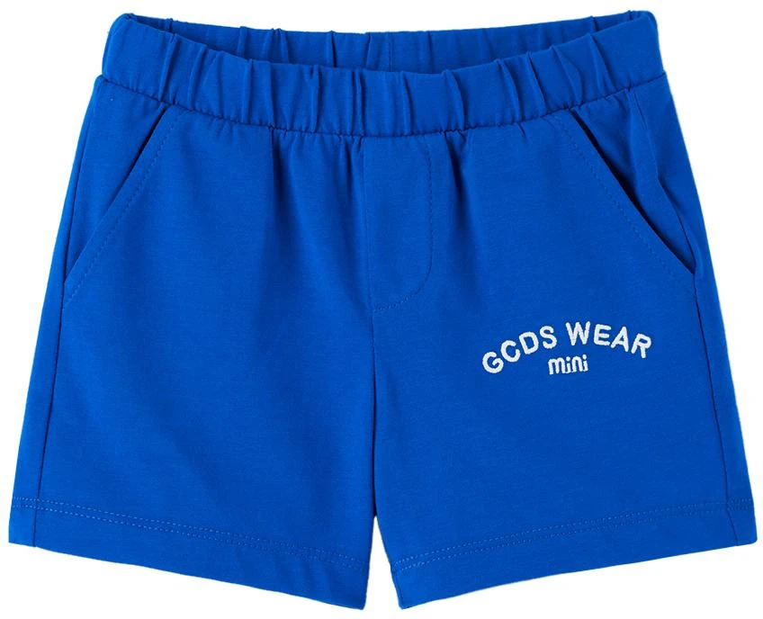 商品GCDS|Baby White & Blue T-Shirt & Shorts Set,价格¥379,第4张图片详细描述