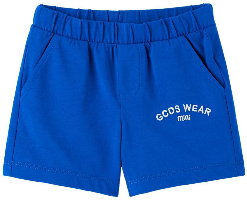 商品GCDS|Baby White & Blue T-Shirt & Shorts Set,价格¥952,第6张图片详细描述