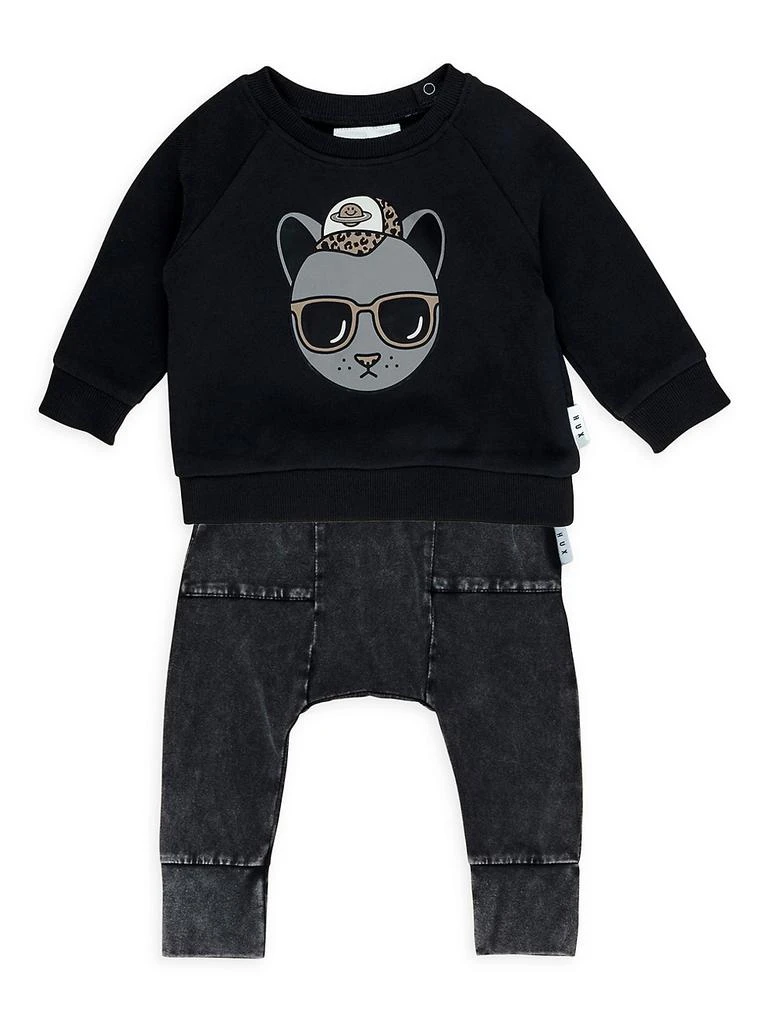 商品Huxbaby|Baby Boy's & Little Boy's Panther Sweatshirt,价格¥203,第2张图片详细描述