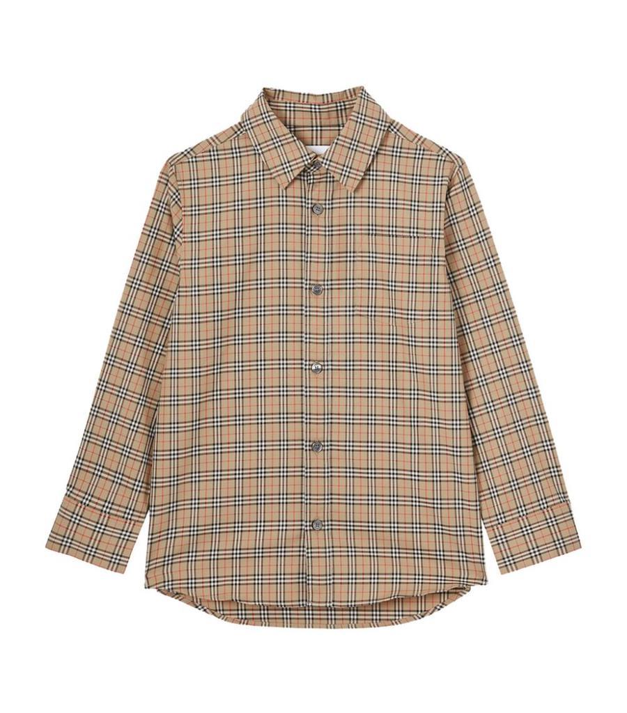 商品Burberry|Small-Scale Check Shirt (3-14 Years),价格¥1535,第1张图片