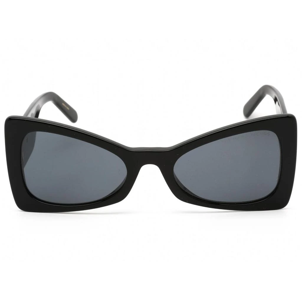 商品Marc Jacobs|Marc Jacobs Women's Sunglasses - Black Butterfly Frame Grey Lens | 553/S 0807 IR,价格¥391,第2张图片详细描述