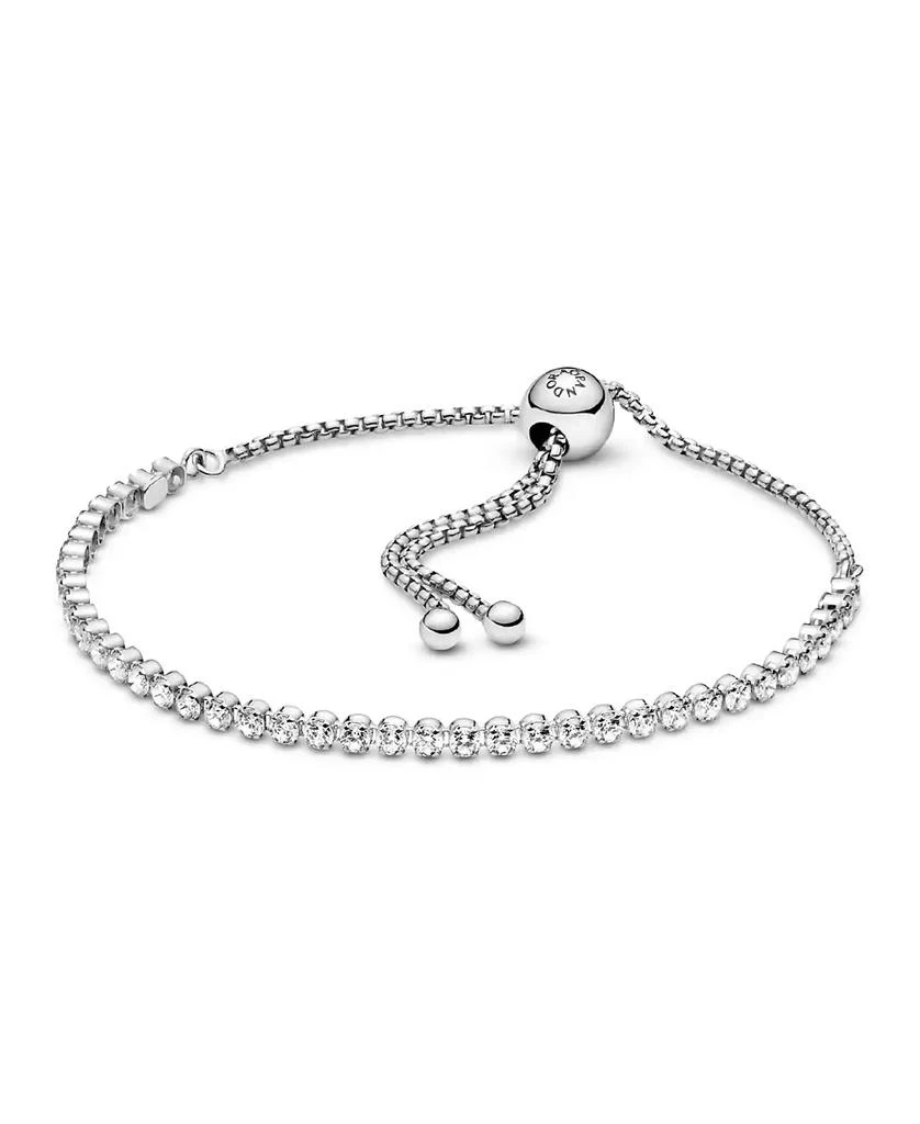 商品PANDORA|Cubic Zirconia Sparkling Slider Tennis Bracelet,价格¥428,第1张图片