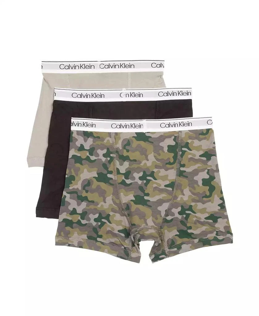 商品Calvin Klein|Big Boys Boxer Briefs, Pack of 3,价格¥103,第2张图片详细描述