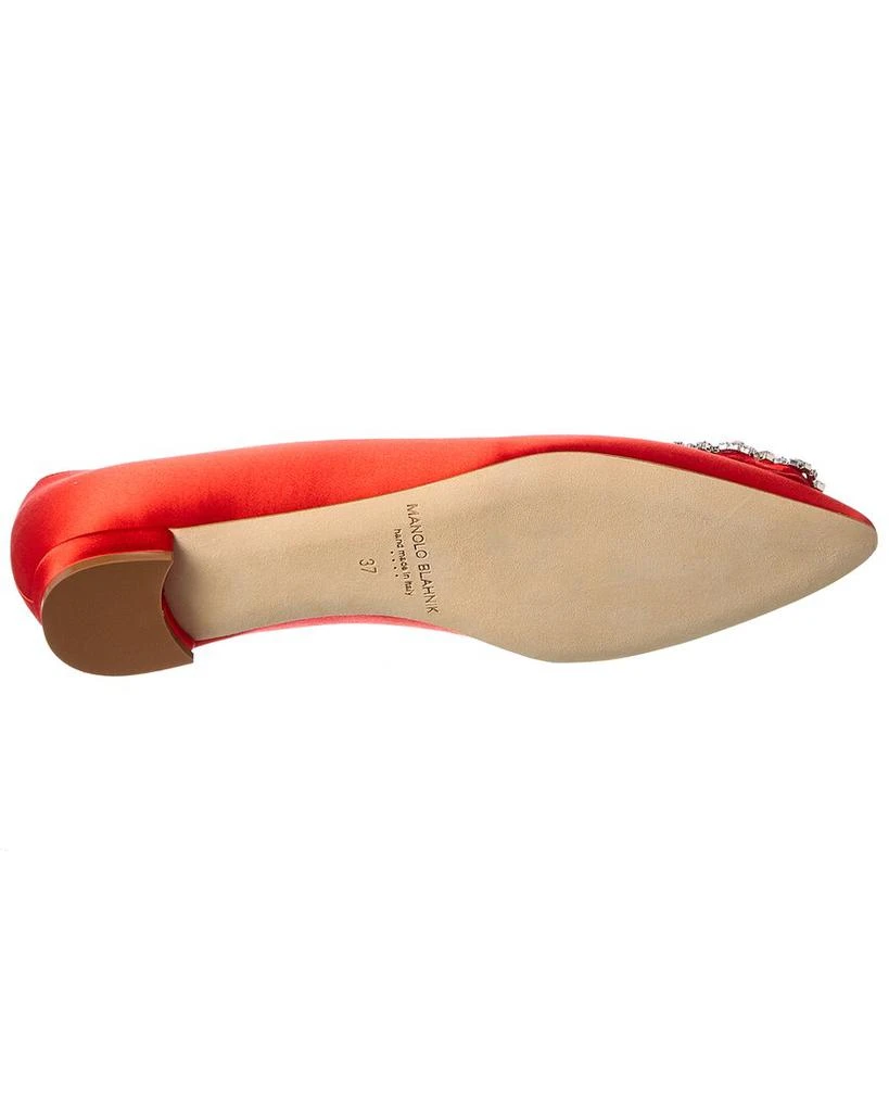 商品Manolo Blahnik|Manolo Blahnik Hangisi Satin Flat,价格¥4870,第4张图片详细描述