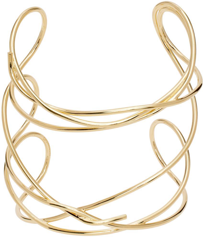 商品Completedworks|Gold 'The Meditations Of A Fisherman' Cuff Bracelet,价格¥1335,第1张图片