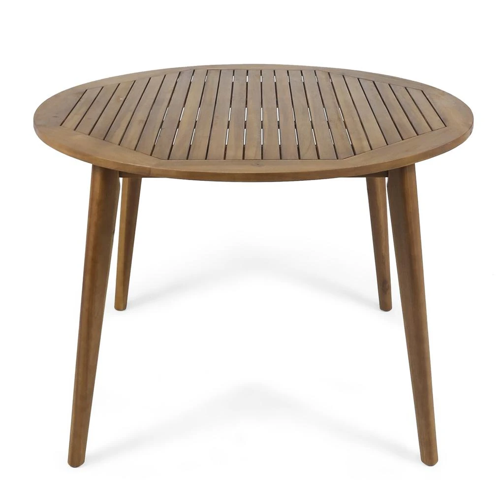 商品Streamdale Furniture|Streamdale Modern Acacia Wood Outdoor Dining Table,价格¥4870,第2张图片详细描述