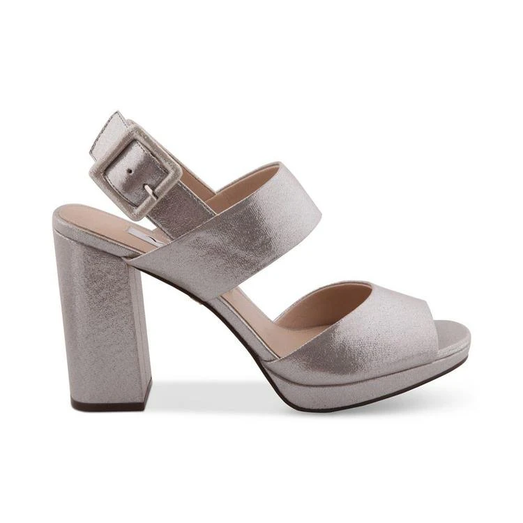 商品Nina|Athena Slingback Block Heel Platform Evening Sandals,价格¥328,第3张图片详细描述