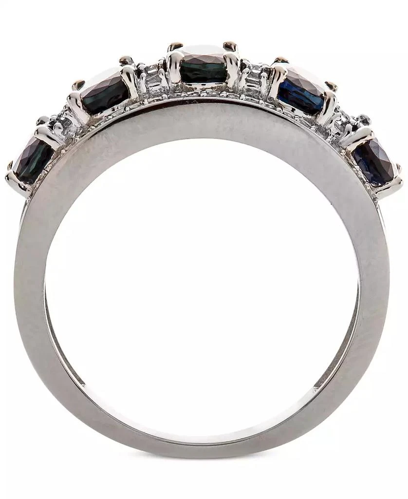 商品Macy's|Sapphire (2-7/8 ct. t.w.) & Diamond (1/3 ct. t.w.) Ring in 14k White Gold (Also in Emerald, Tanzanite and Ruby),价格¥15041,第4张图片详细描述