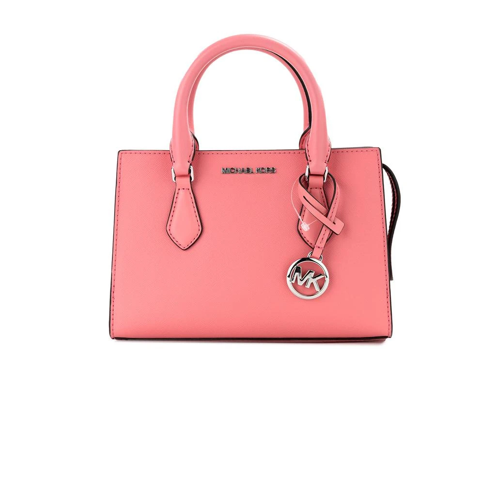 商品Michael Kors|Sheila Small Tea Rose Vegan Leather Center Zip Satchel Purse Women's Bag,价格¥1995,第1张图片