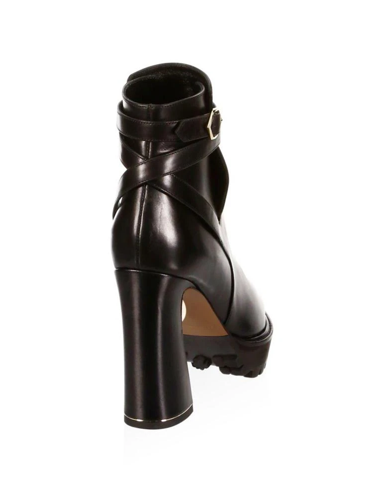 商品Nicholas Kirkwood|Annabel Pearl Leather Biker Booties,价格¥4181,第2张图片详细描述