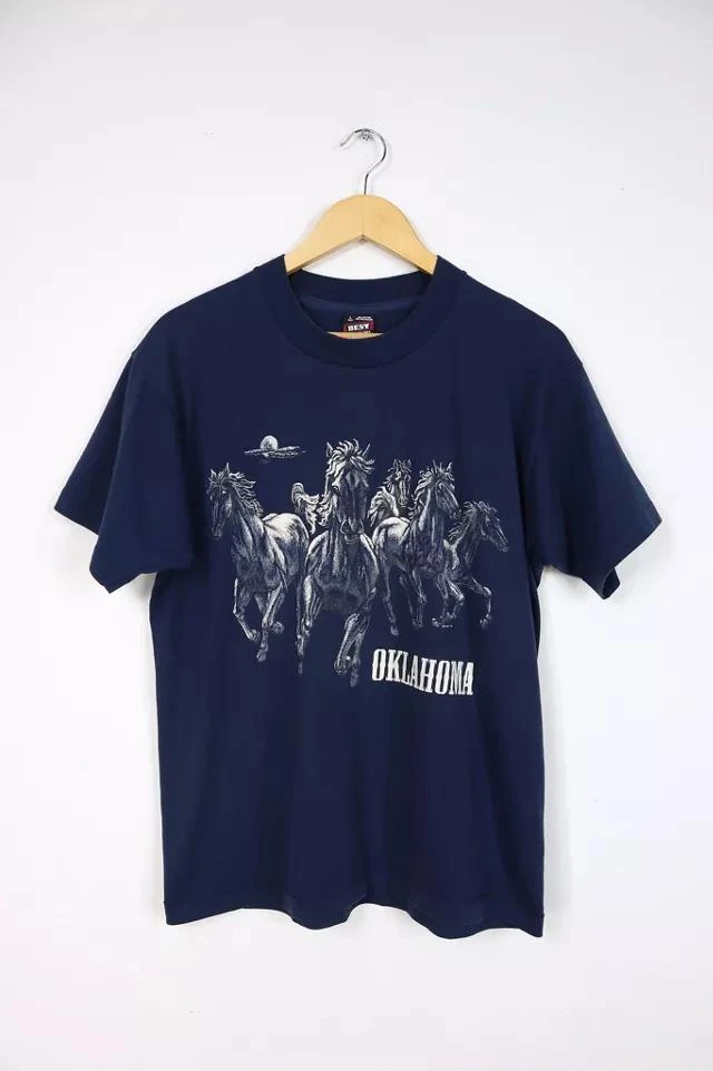 商品Urban Outfitters|Vintage Oklahoma Horses Tee,价格¥521,第1张图片