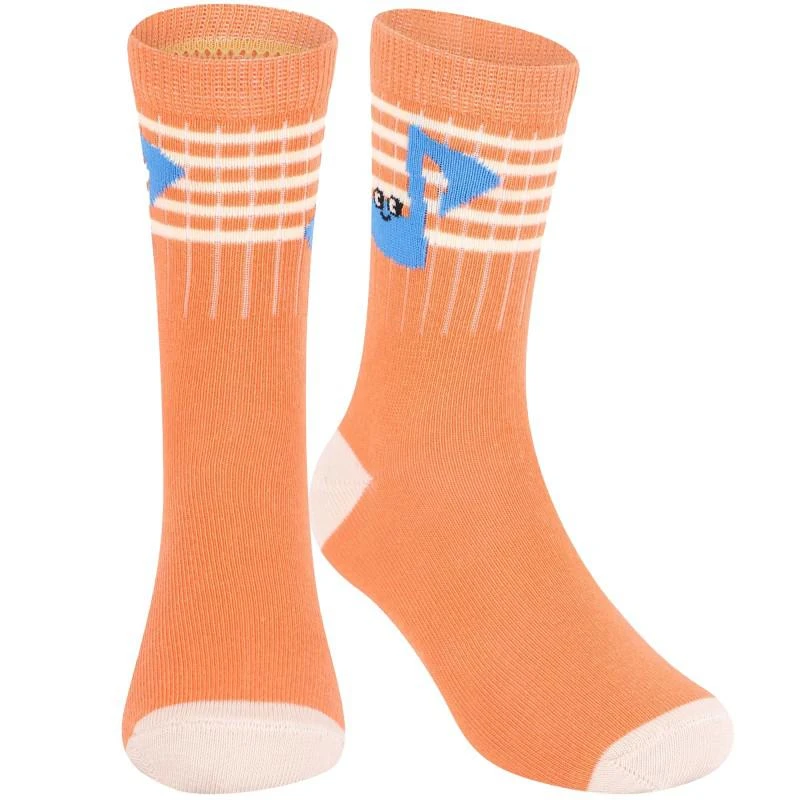 商品Maison Tadaboum|Musical note socks in orange,价格¥121,第1张图片