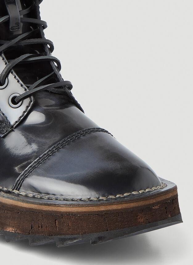Track Sole Boots in Black商品第5张图片规格展示