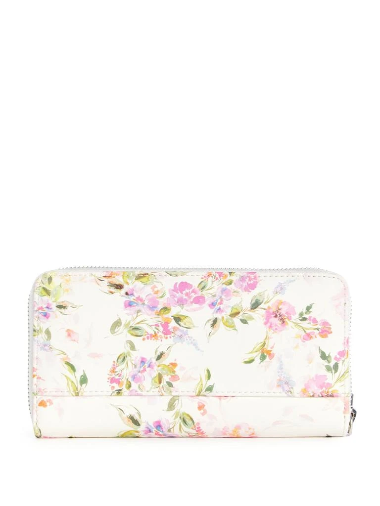 商品Guess Factory|Abree Logo Floral Saffiano Medium Zip-Around Wallet,价格¥239,第2张图片详细描述