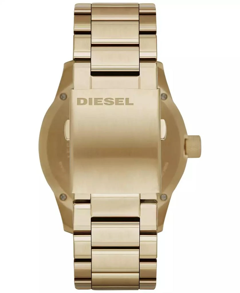 商品Diesel|Men's Rasp Gold-Tone Stainless Steel Bracelet Watch 46x53mm DZ1761,价格¥1563,第2张图片详细描述