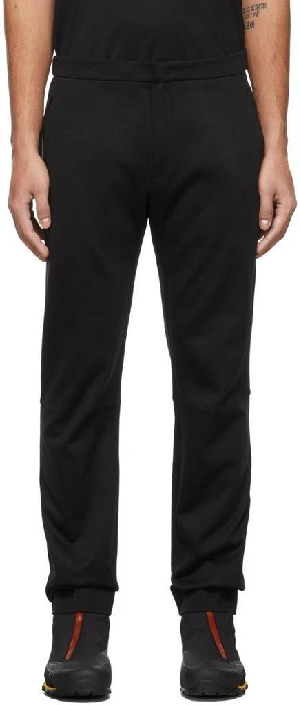 商品Zegna|Black Outdoor Capsule Techmerino™ Wool Sweatpants,价格¥1981,第1张图片