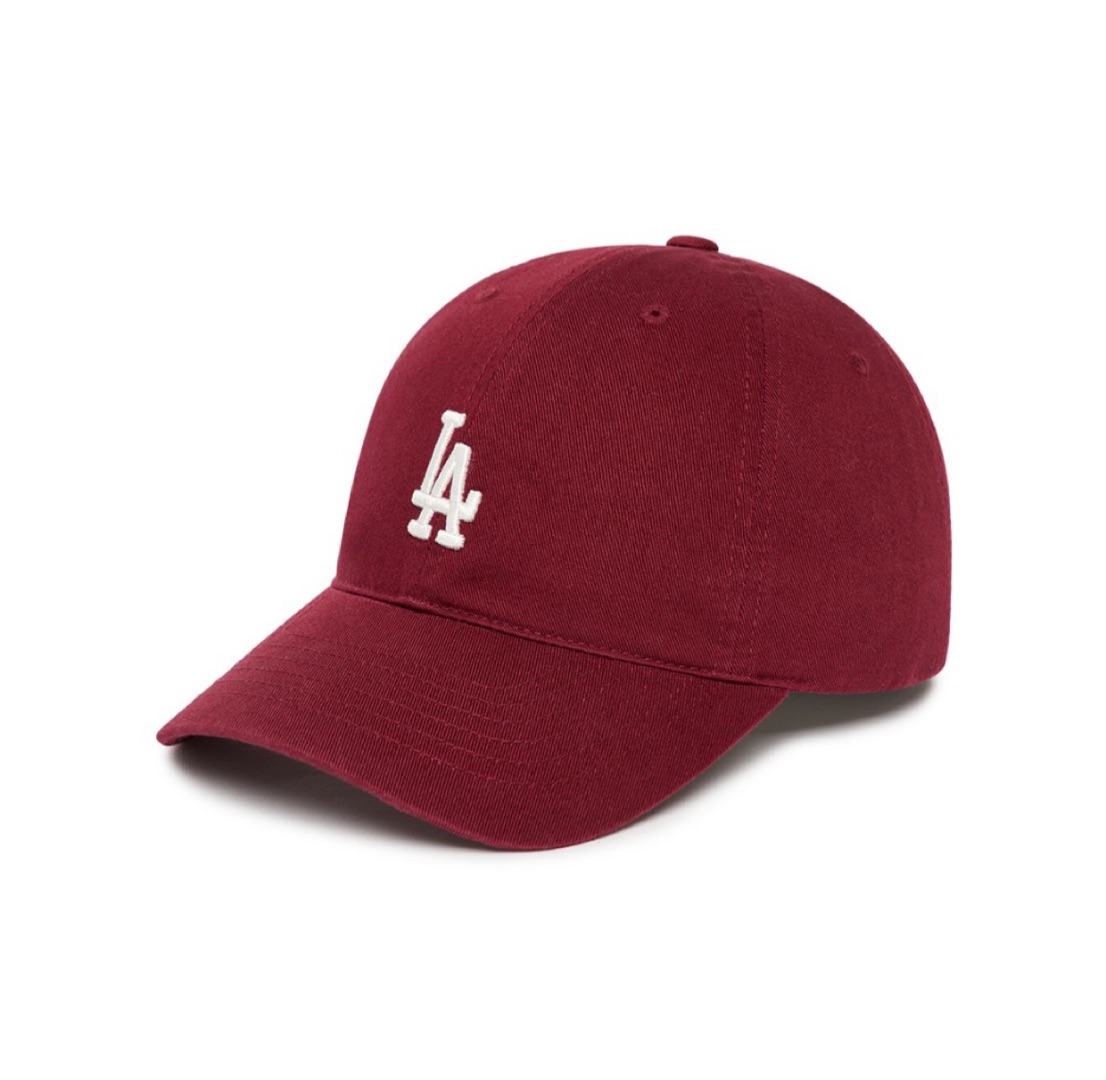 【享贝家】MLB 经典徽标刺绣鸭舌帽棒球帽 男女同款 酒红色 3ACP7701N-07WIS商品第1张图片规格展示
