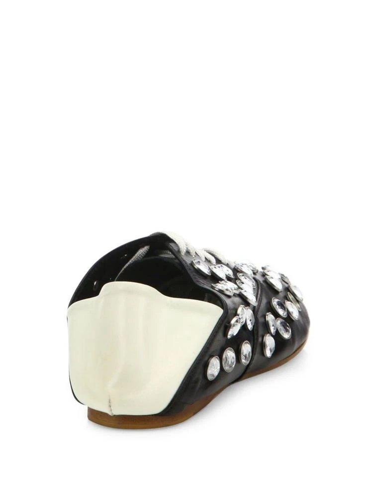 商品Acne Studios|Mika Crystal-Studded Leather Babouche Mules,价格¥2698,第2张图片详细描述