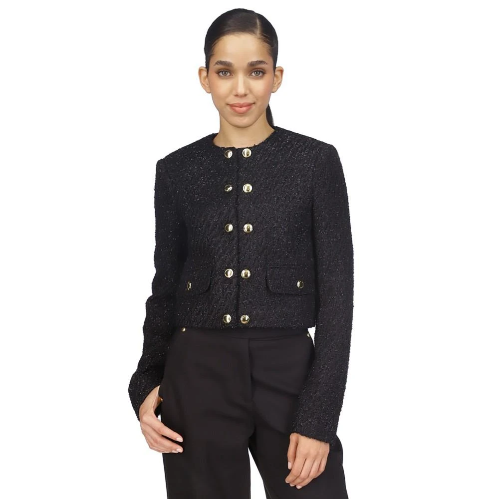 商品Michael Kors|Women's Metallic Tweed Jacket,价格¥521,第1张图片
