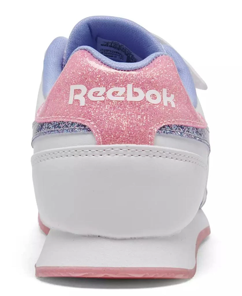 商品Reebok|Little Girls Royal Classic Leather Jog 3.0 Fastening Strap Casual Sneakers from Finish Line,价格¥336,第4张图片详细描述