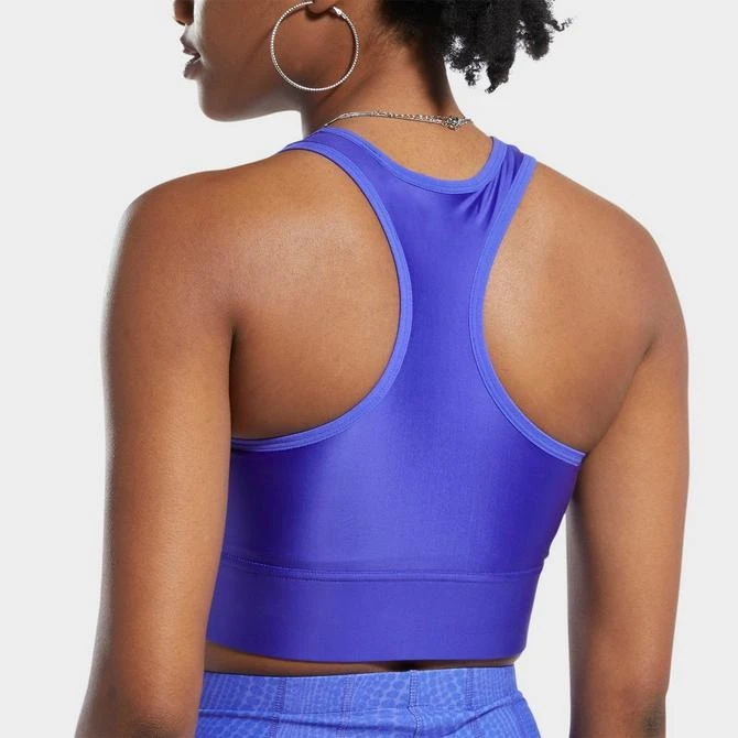 商品Reebok|Women's Reebok Cardi B One Shoulder Crop Tank,价格¥60,第3张图片详细描述