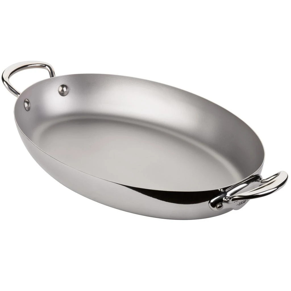 商品Mauviel|M'Cook 11.8 Inch Magnetic Oval Pan,价格¥1691,第1张图片
