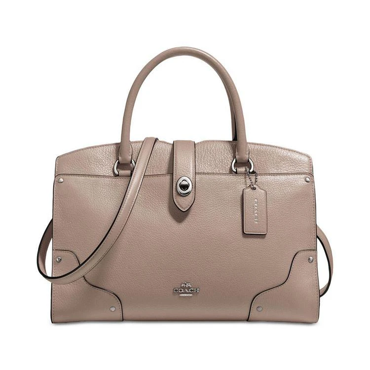 商品Coach|COACH Mercer Satchel 30 in Grain Leather 真皮美莎手袋,价格¥1195,第1张图片