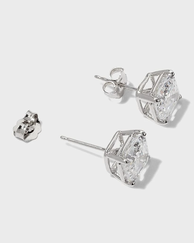商品Fantasia by DeSerio|14K Yellow Gold 5ct Asscher Stud Earrings,价格¥4618,第4张图片详细描述