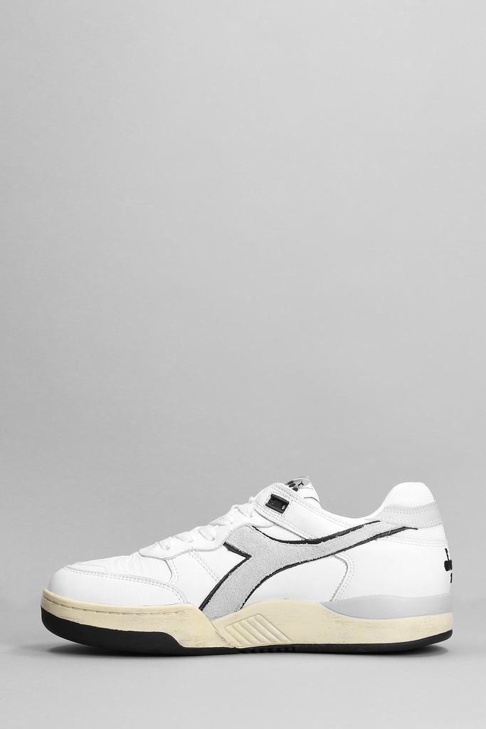 商品Diadora|Diadora Boris B.560 Italia Sneakers In White Leather,价格¥1850,第5张图片详细描述