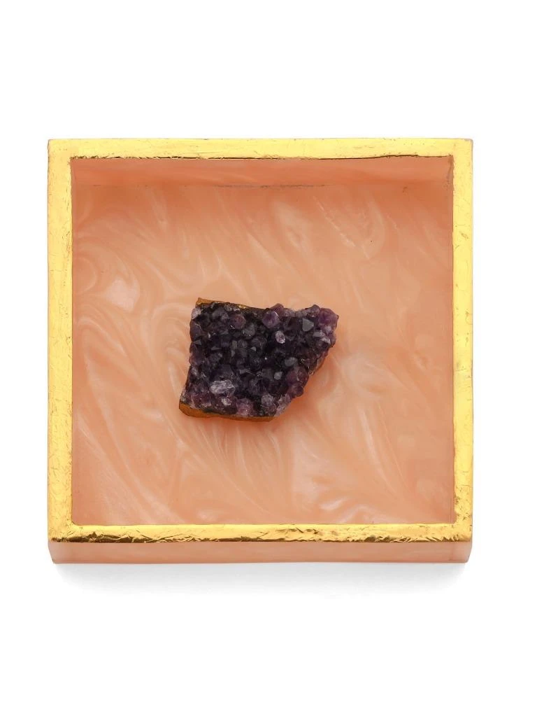 商品Tiramisu|Pink Resin Napkin Holder with Amethyst Druzy,价格¥475,第2张图片详细描述