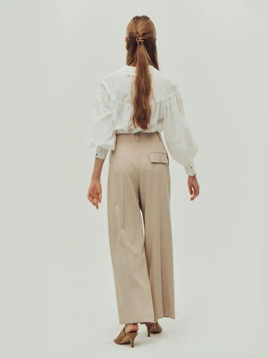 商品NUVO.10|Pin Tuck Wide Pants,价格¥933,第4张图片详细描述