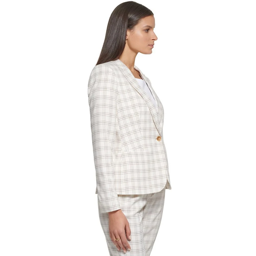 商品Tommy Hilfiger|Women's Plaid One-Button Blazer,价格¥1019,第3张图片详细描述