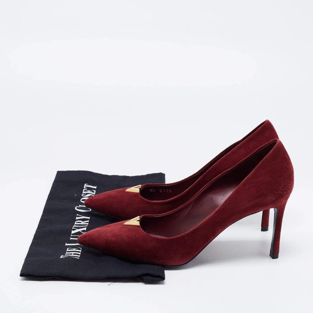 Louis Vuitton Dark Red Suede Heartbreaker Pointed Toe Pumps Size 39 商品