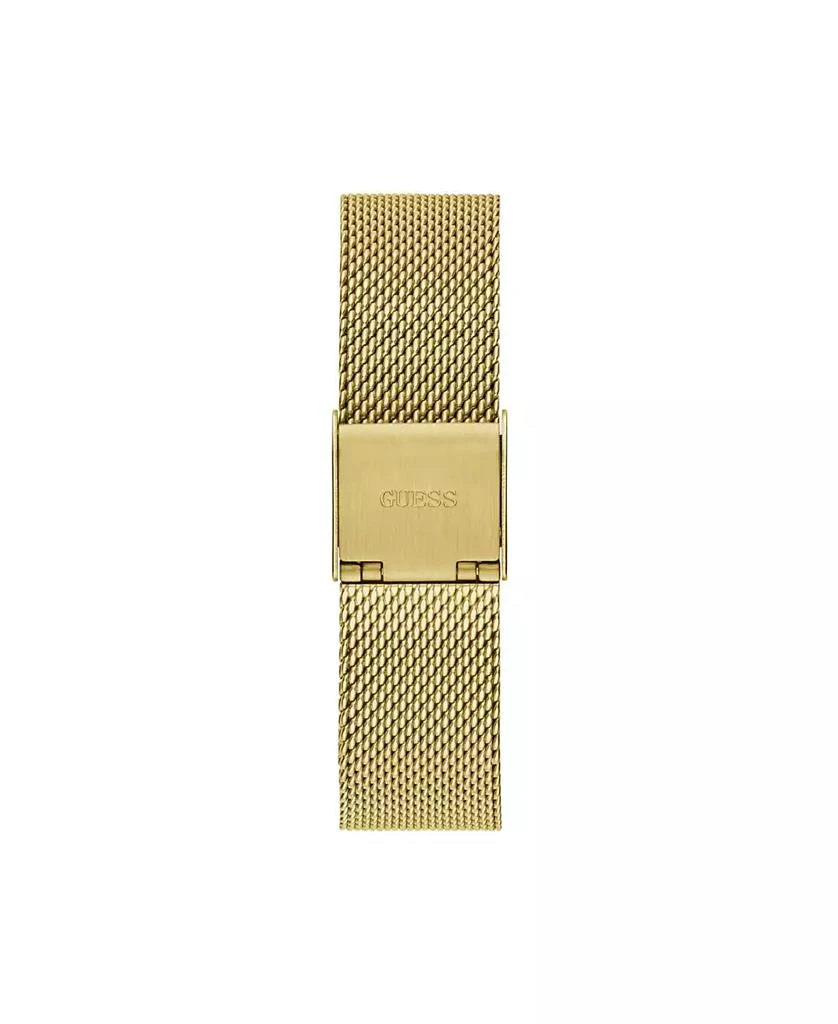 商品GUESS|Women's Gold-Tone Stainless Steel Mesh Bracelet Watch 32mm,价格¥1149,第3张图片详细描述