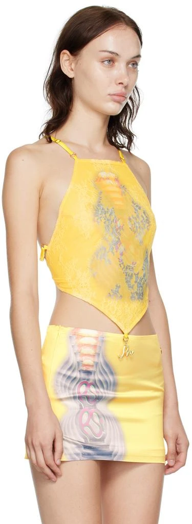 商品RoomSERVICE888|SSENSE Exclusive Yellow Graphic Camisole,价格¥491,第2张图片详细描述