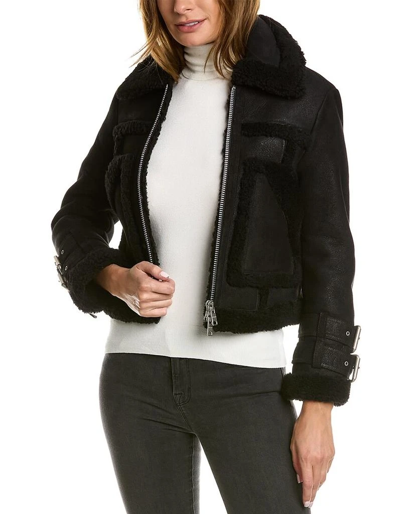 商品ALL SAINTS|AllSaints Asher Shearling Biker Jacket,价格¥4490,第1张图片