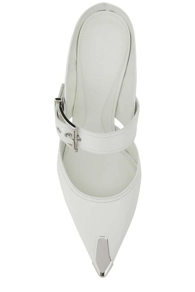 商品Alexander McQueen|Alexander McQueen Pointed-Toe Heeled Mules,价格¥4098,第3张图片详细描述