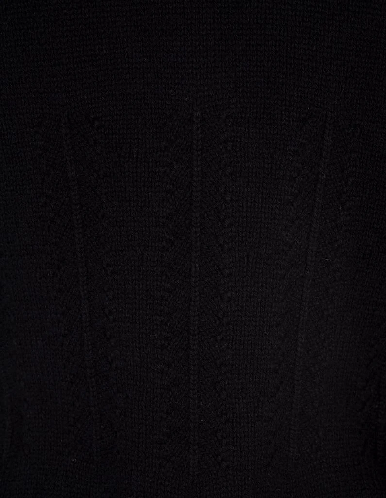 商品Alexander McQueen|Alexander McQueen Woman Black Cashmere Cardigan With Corset Stitching,价格¥8701,第4张图片详细描述