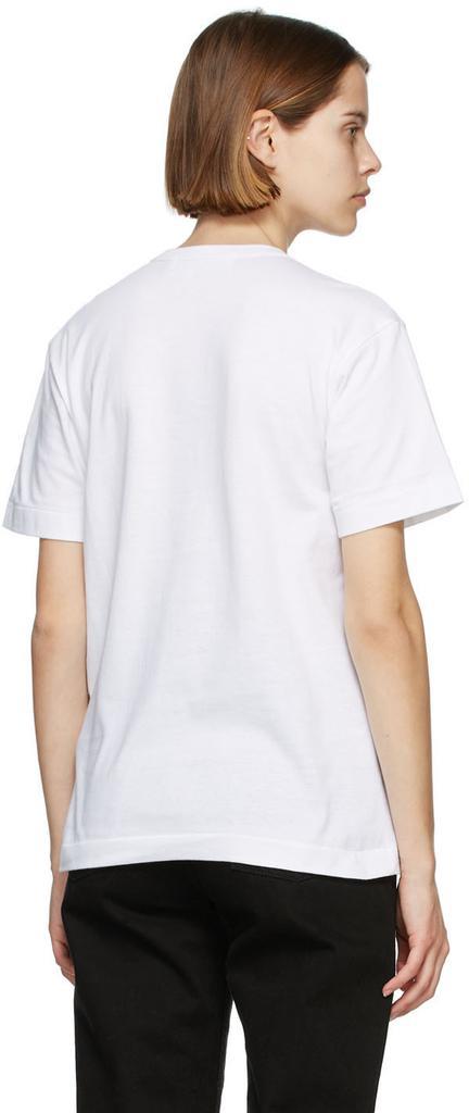 商品Comme des Garcons|White & Black Heart Patch T-Shirt,价格¥706,第5张图片详细描述